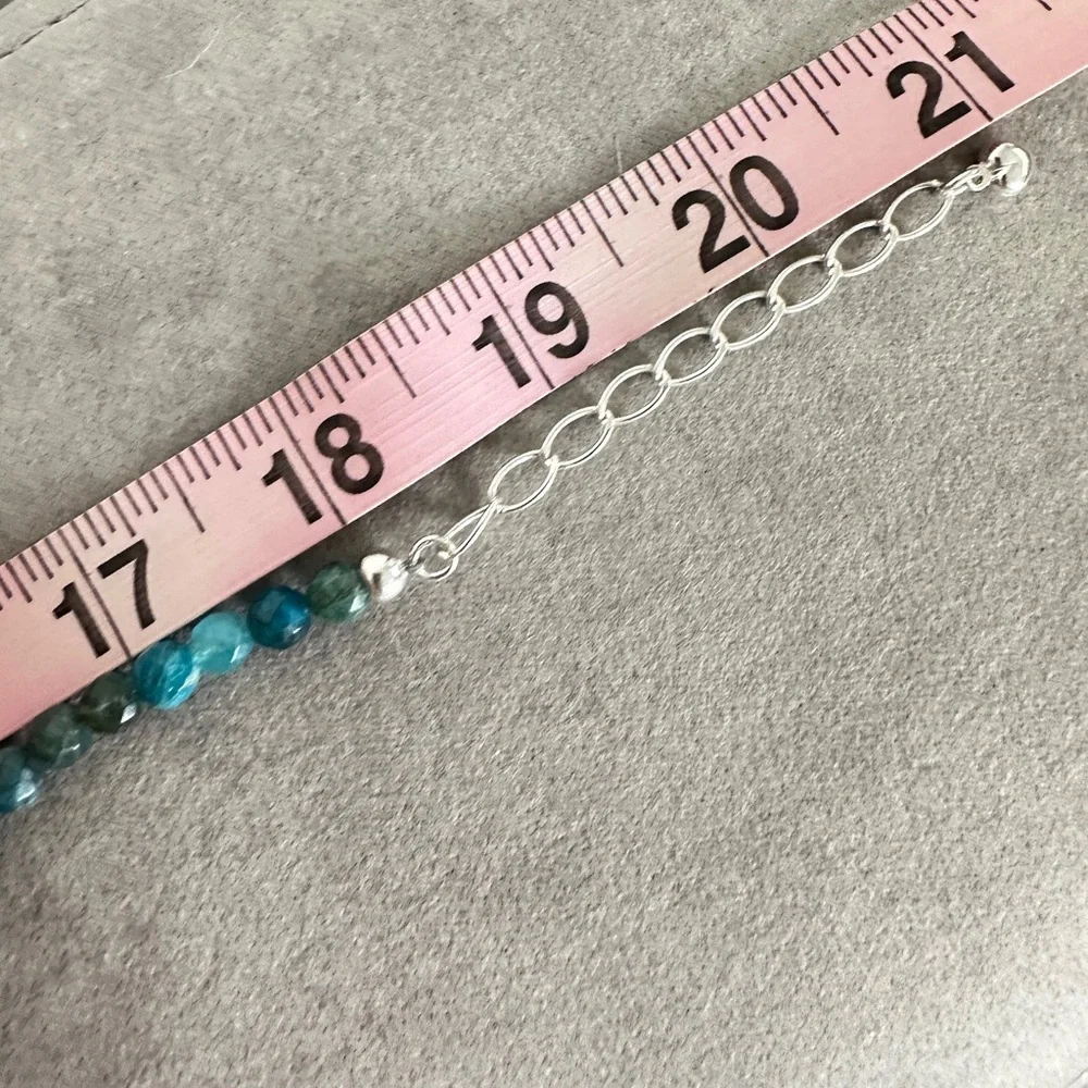 Faceted Apatite bead Necklace by Jay King - Picture 6 of 7